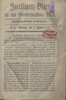 Intelligenz-Blatt für das Großherzogthum Posen. 1843, № 1 (2 Januar)