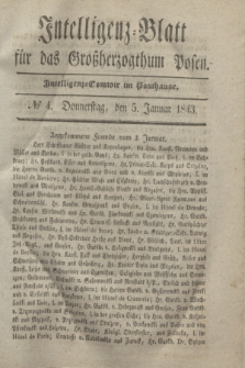 Intelligenz-Blatt für das Großherzogthum Posen. 1843, № 4 (5 Januar)