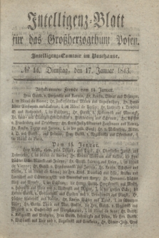 Intelligenz-Blatt für das Großherzogthum Posen. 1843, № 14 (17 Januar)