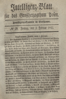 Intelligenz-Blatt für das Großherzogthum Posen. 1843, № 29 (3 Februar)