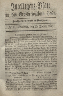Intelligenz-Blatt für das Großherzogthum Posen. 1843, № 39 (15 Februar)