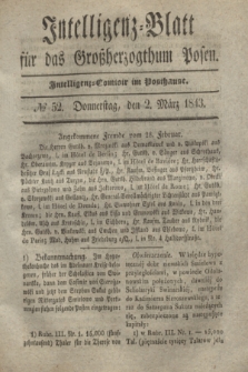 Intelligenz-Blatt für das Großherzogthum Posen. 1843, № 52 (2 März)