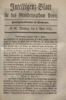 Intelligenz-Blatt für das Großherzogthum Posen. 1843, № 80 (4 April)