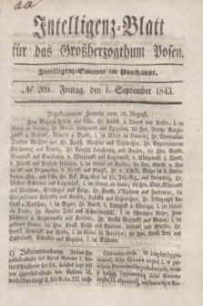 Intelligenz-Blatt für das Großherzogthum Posen. 1843, № 209 (1 September)