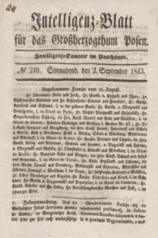 Intelligenz-Blatt für das Großherzogthum Posen. 1843, № 210 (2 September)