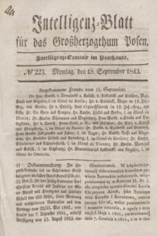 Intelligenz-Blatt für das Großherzogthum Posen. 1843, № 223 (18 September)