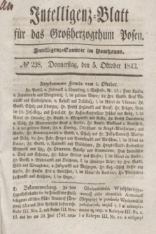 Intelligenz-Blatt für das Großherzogthum Posen. 1843, № 238 (5 Oktober)