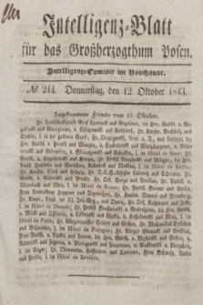 Intelligenz-Blatt für das Großherzogthum Posen. 1843, № 244 (12 Oktober) + dod.