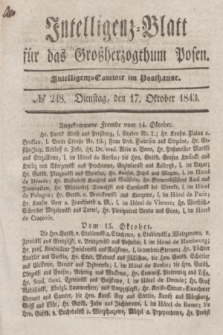 Intelligenz-Blatt für das Großherzogthum Posen. 1843, № 248 (17 Oktober)