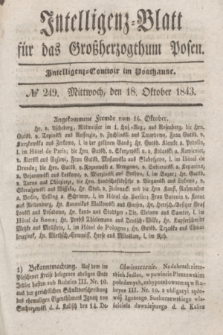 Intelligenz-Blatt für das Großherzogthum Posen. 1843, № 249 (18 Oktober)