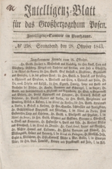 Intelligenz-Blatt für das Großherzogthum Posen. 1843, № 258 (28 Oktober)