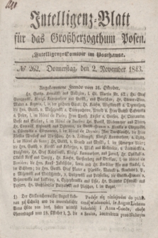 Intelligenz-Blatt für das Großherzogthum Posen. 1843, № 262 (2 November)