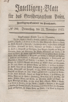 Intelligenz-Blatt für das Großherzogthum Posen. 1843, № 280 (23 November)