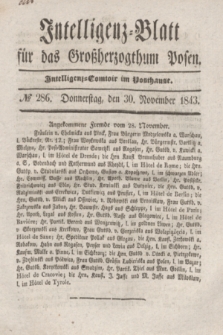 Intelligenz-Blatt für das Großherzogthum Posen. 1843, № 286 (30 November)