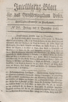 Intelligenz-Blatt für das Großherzogthum Posen. 1843, № 287 (1 December)
