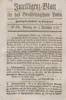 Intelligenz-Blatt für das Großherzogthum Posen. 1843, № 289 (4 December)