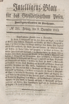 Intelligenz-Blatt für das Großherzogthum Posen. 1843, № 293 (8 December)