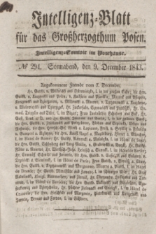 Intelligenz-Blatt für das Großherzogthum Posen. 1843, № 294 (9 December)
