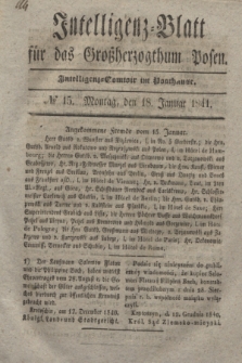Intelligenz-Blatt für das Großherzogthum Posen. 1841, № 15 (18 Januar)