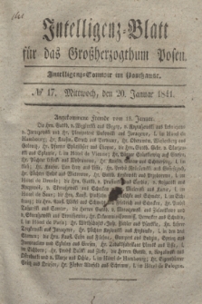 Intelligenz-Blatt für das Großherzogthum Posen. 1841, № 17 (20 Januar)