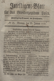 Intelligenz-Blatt für das Großherzogthum Posen. 1841, № 21 (25 Januar)