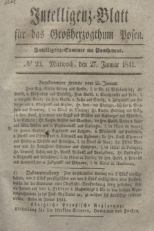 Intelligenz-Blatt für das Großherzogthum Posen. 1841, № 23 (27 Januar)