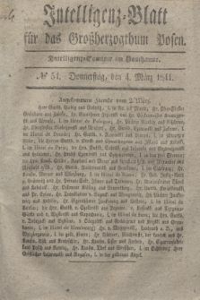 Intelligenz-Blatt für das Großherzogthum Posen. 1841, № 54 (4 März)