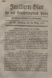 Intelligenz-Blatt für das Großherzogthum Posen. 1841, № 70 (23 März)