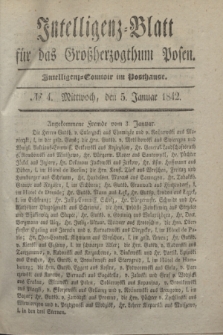 Intelligenz-Blatt für das Großherzogthum Posen. 1842, № 4 (5 Januar)