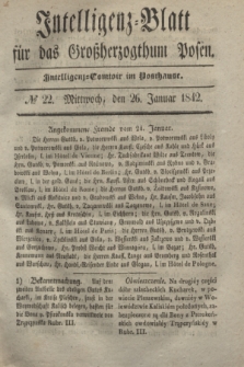 Intelligenz-Blatt für das Großherzogthum Posen. 1842, № 22 (26 Januar)