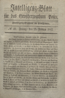 Intelligenz-Blatt für das Großherzogthum Posen. 1842, № 48 (25 Februar)