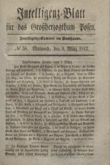 Intelligenz-Blatt für das Großherzogthum Posen. 1842, № 58 (9 März)