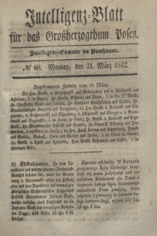 Intelligenz-Blatt für das Großherzogthum Posen. 1842, № 68 (21 März) + dod.