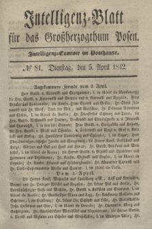 Intelligenz-Blatt für das Großherzogthum Posen. 1842, № 81 (5 April)