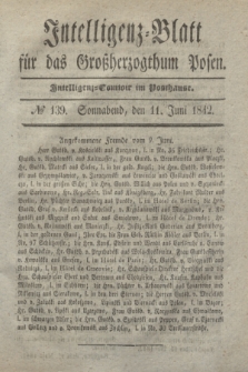 Intelligenz-Blatt für das Großherzogthum Posen. 1842, № 139 (11 Juni)