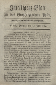Intelligenz-Blatt für das Großherzogthum Posen. 1842, № 140 (13 Juni)