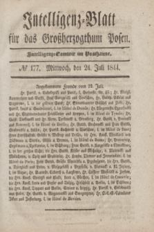 Intelligenz-Blatt für das Großherzogthum Posen. 1844, № 177 (24 Juli)