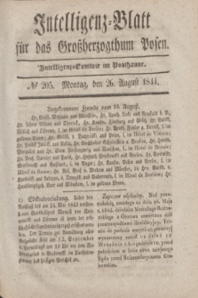 Intelligenz-Blatt für das Großherzogthum Posen. 1844, № 205 (26 August)