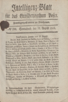 Intelligenz-Blatt für das Großherzogthum Posen. 1844, № 210 (31 August)