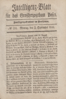 Intelligenz-Blatt für das Großherzogthum Posen. 1844, № 211 (2 September) + dod.