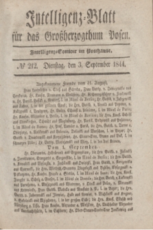 Intelligenz-Blatt für das Großherzogthum Posen. 1844, № 212 (3 September) + dod.