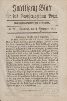 Intelligenz-Blatt für das Großherzogthum Posen. 1844, № 213 (4 September)