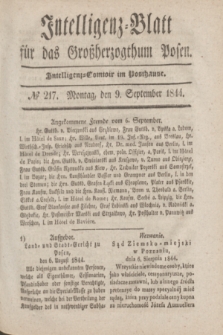 Intelligenz-Blatt für das Großherzogthum Posen. 1844, № 217 (9 September)