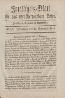 Intelligenz-Blatt für das Großherzogthum Posen. 1844, № 220 (12 September)