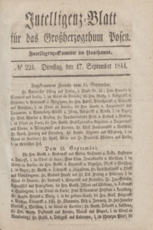 Intelligenz-Blatt für das Großherzogthum Posen. 1844, № 224 (17 September)