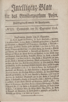 Intelligenz-Blatt für das Großherzogthum Posen. 1844, № 228 (21 September)