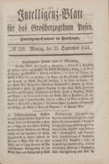 Intelligenz-Blatt für das Großherzogthum Posen. 1844, № 229 (23 September)