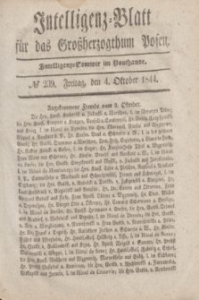 Intelligenz-Blatt für das Großherzogthum Posen. 1844, № 239 (4 Oktober)