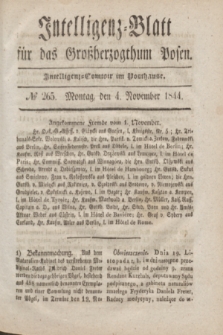 Intelligenz-Blatt für das Großherzogthum Posen. 1844, № 265 (4 November)