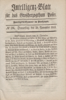 Intelligenz-Blatt für das Großherzogthum Posen. 1844, № 286 (28 November)